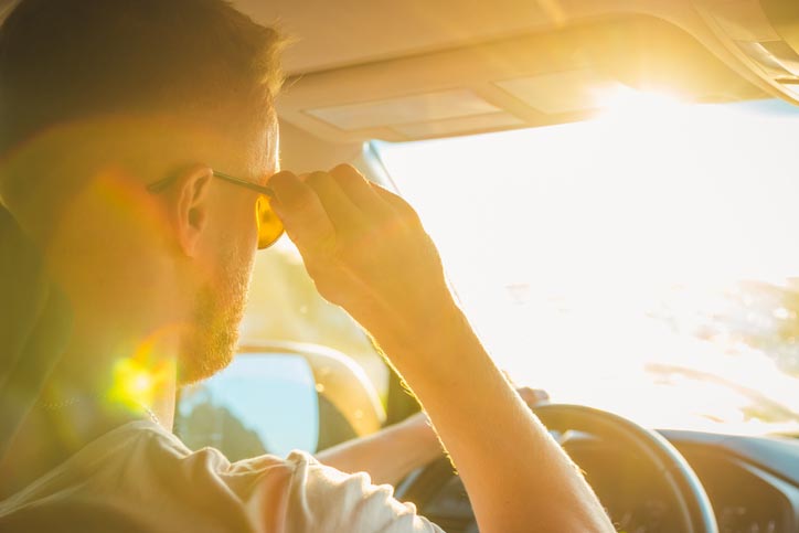 Tip to reduce glare while driving by Blue Star Auto Salon