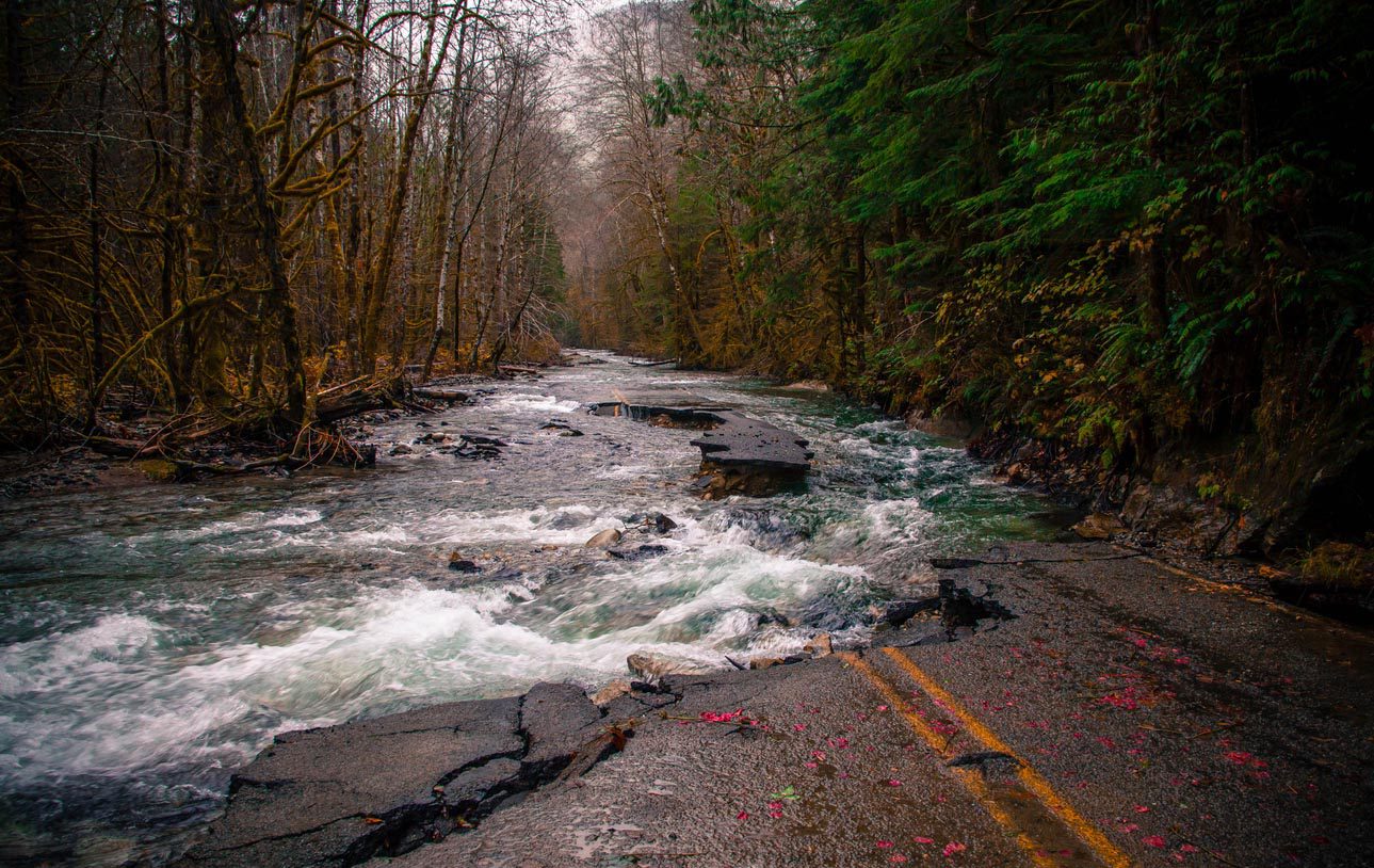 Flooding in Snohomish County Everett, WA